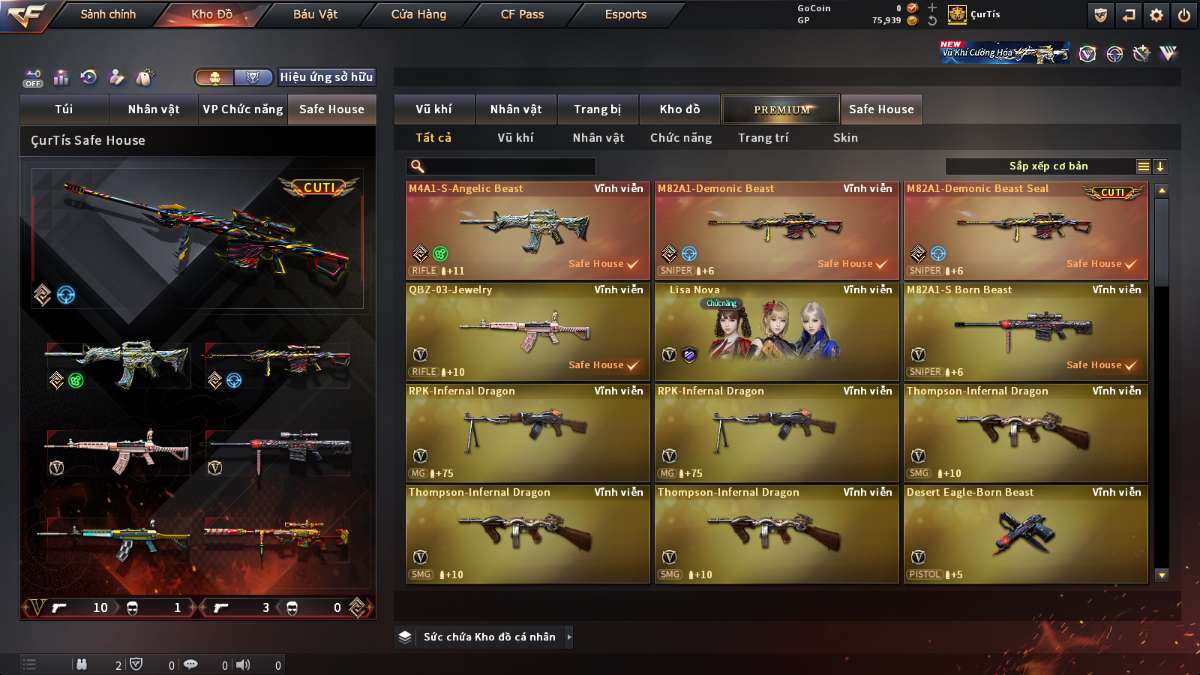 shop acc cf uy tin gia re